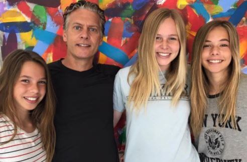 Stella Beador with her siblings and father David Beador in 2017.